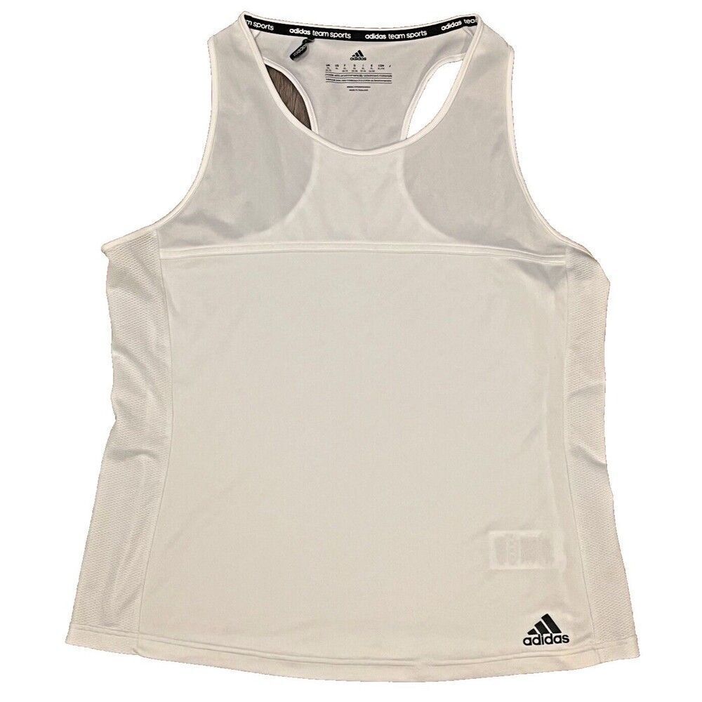 Adidas Team Sports Climacool Athletic Tank Size XL White Black Logo